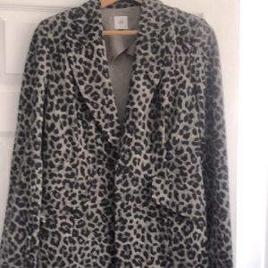 Cabi animal print blazer.